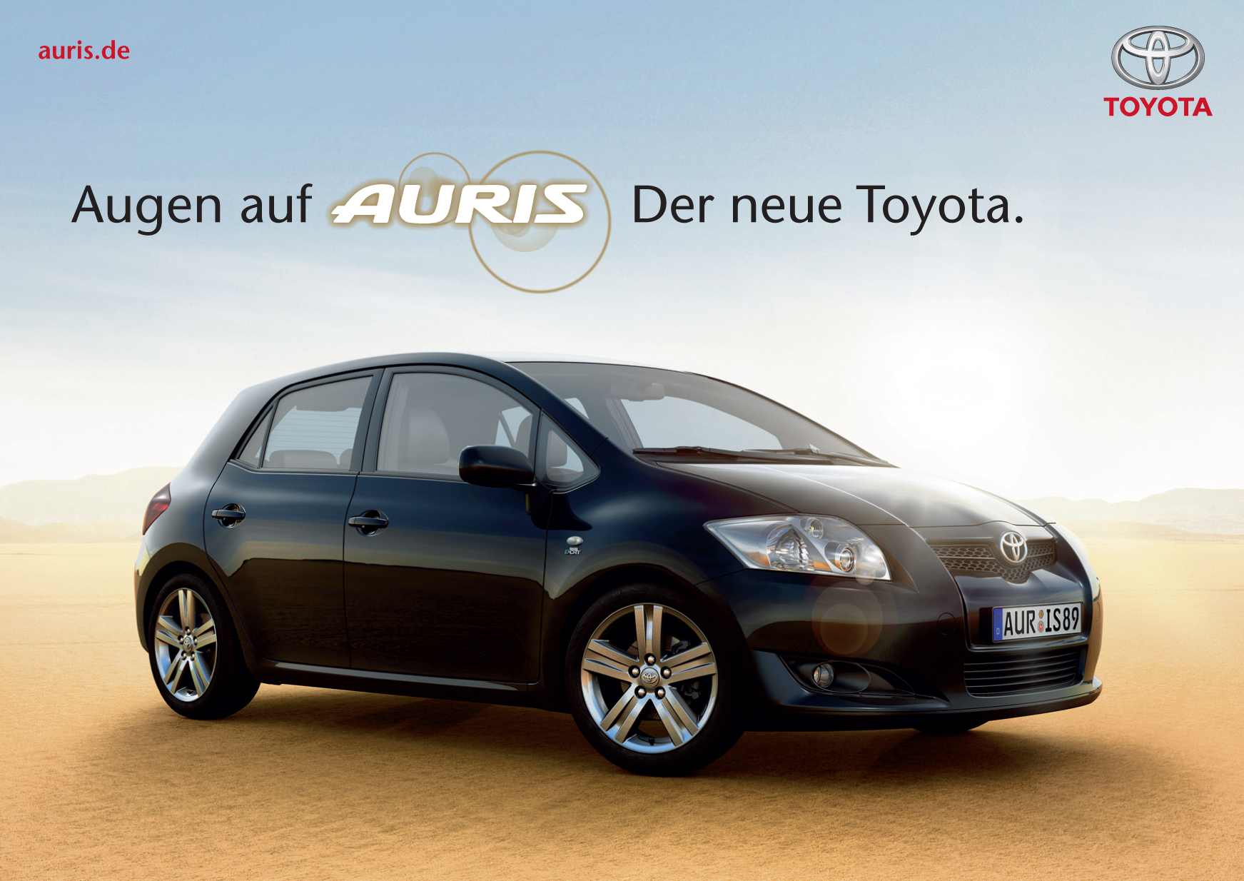 Augen auf Auris, den neuen Toyota