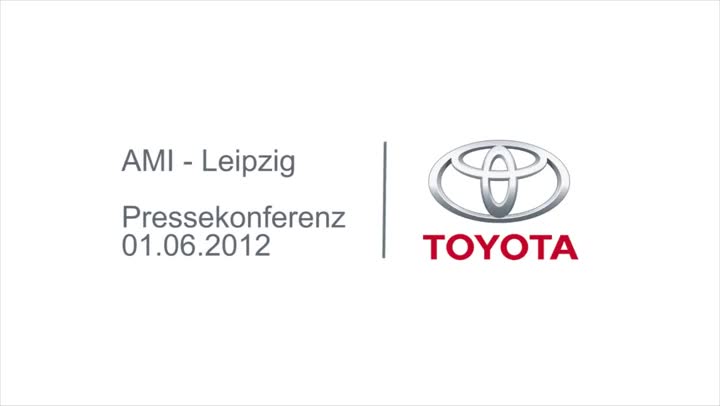 Pressekonferenz von Toyota auf der Automobil International in Leipzig (AMI) 2012 mit Ulrich Selzer, Jürgen Stolze