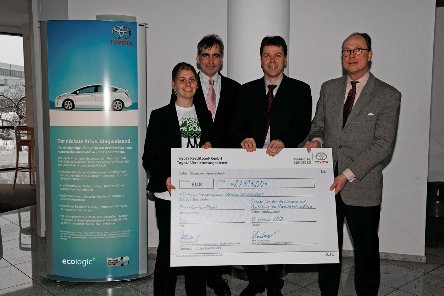 Toyota Financial Services: 27.000 Euro für den ökologischen Nachwuchs