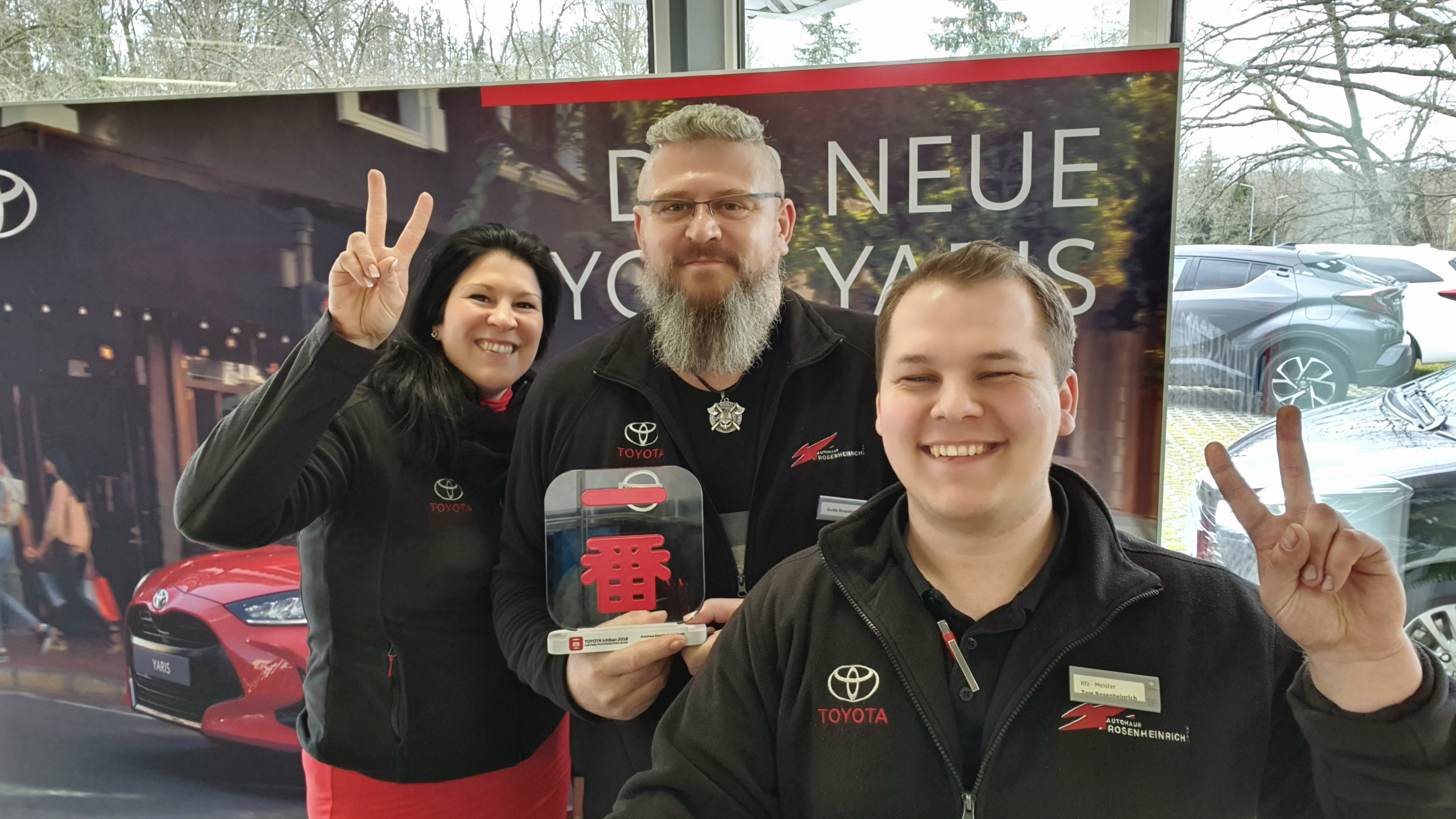 Autohaus Rosenheinrich; v.l.n.r.:  Jana Rosenheinrich, Guido Rosenheinrich, Tom Rosenheinrich