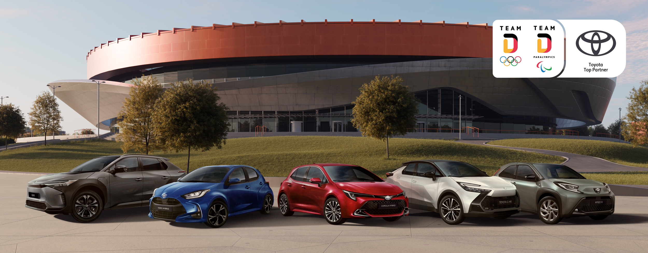 Mit den Team Deutschland-Modellen von Toyota in den Sportsommer starten<br>
Zehn Sondermodelle mit bestem Preis-Leistungs-Verhältnis