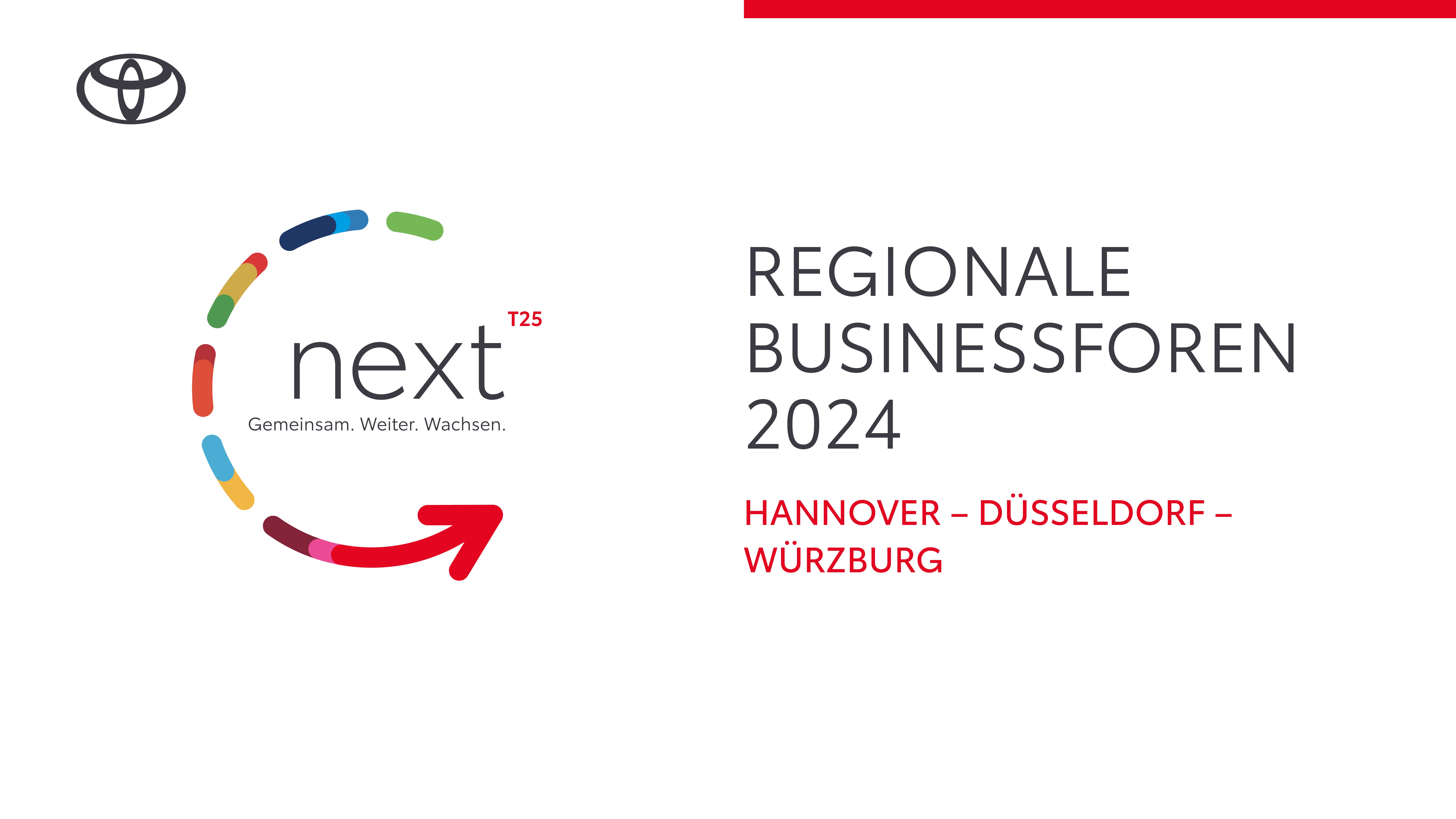 Über 500 Teilnehmer bei regionalen Business Foren von Toyota<br>
Wertvoller Austausch mit Fokus auf die Themen Service und Verkauf