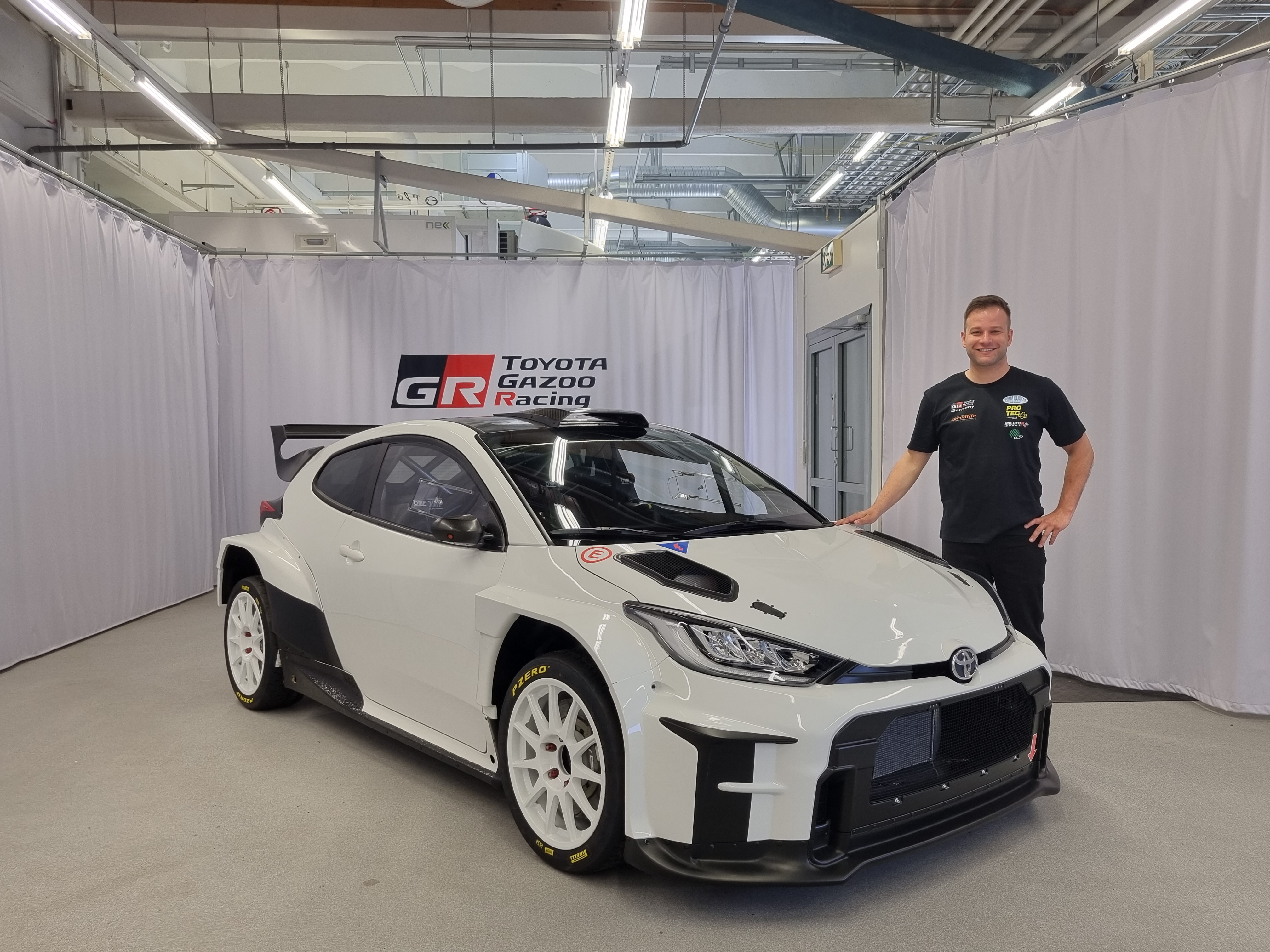 Philip Geipel mit dem Toyota GR Yaris Rally2