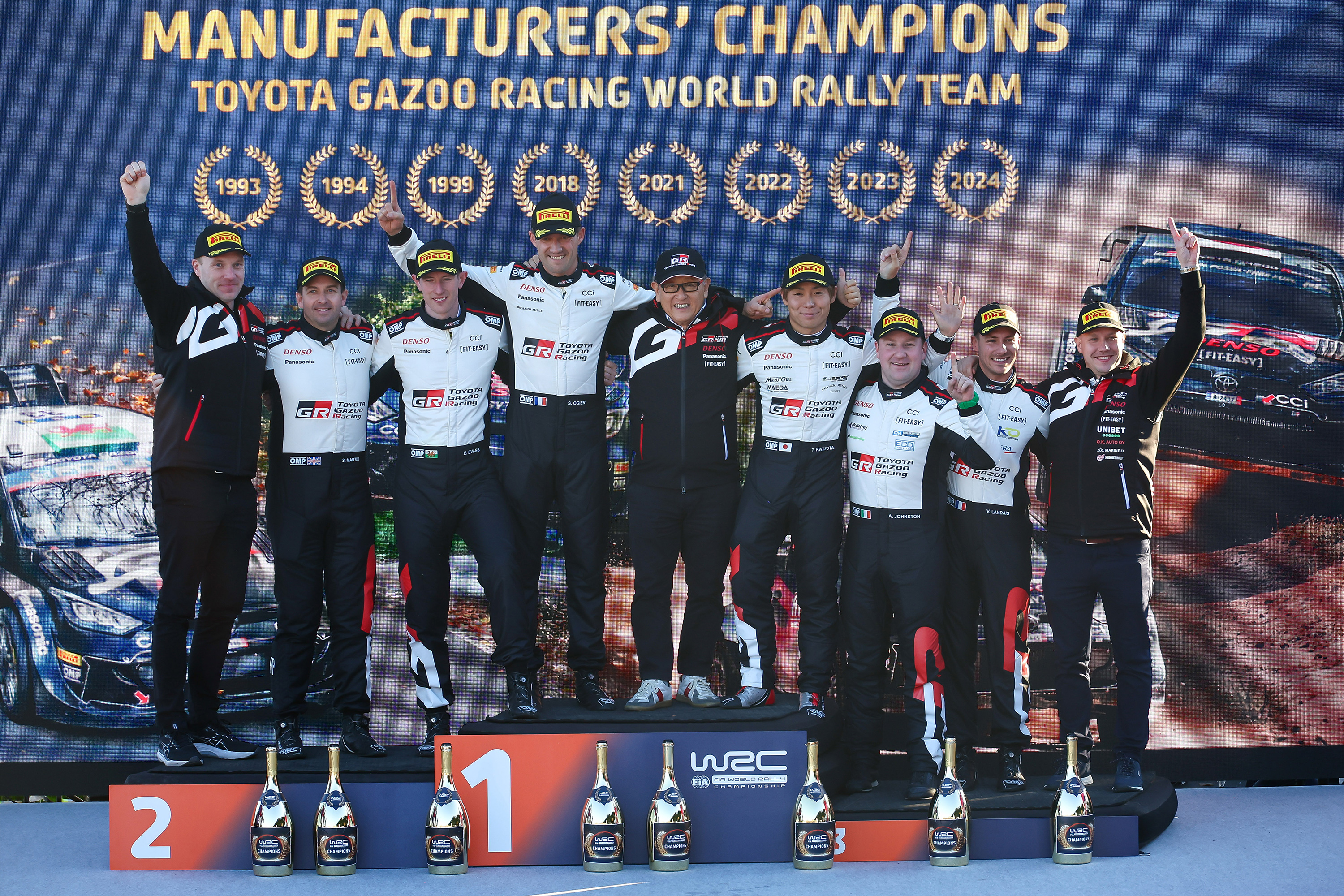 Toyota Gazoo Racing verteidigt Weltmeistertitel<br>
Team sichert Tabellenspitze beim letzten Saisonlauf in der WRC