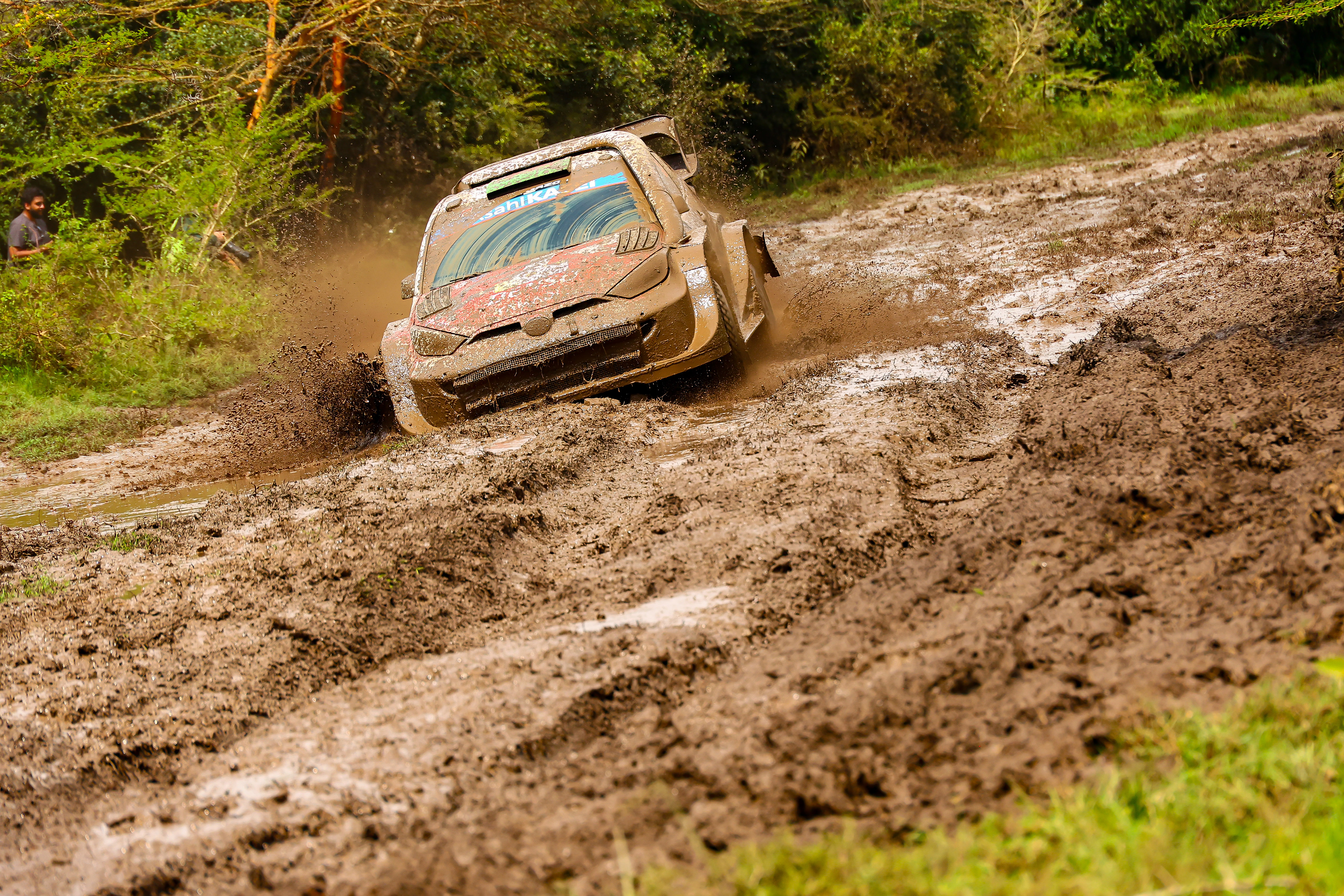 93611 Das Toyota Gazoo Racing World Rally Team bei der 2026 Safari Rallye Kenya - Tag 3