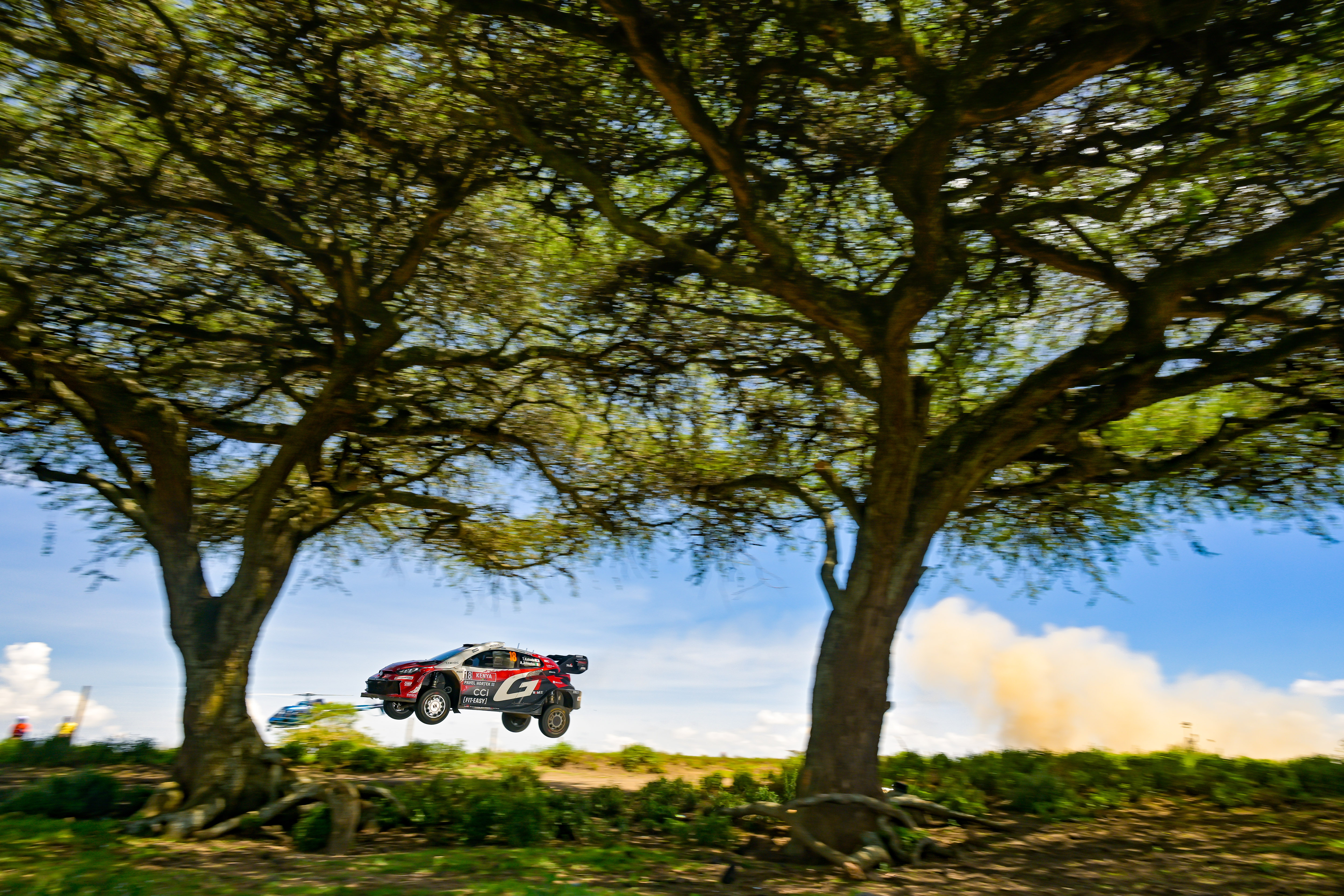 93620 Das Toyota Gazoo Racing World Rally Team bei der 2026 Safari Rallye Kenya - Tag 2