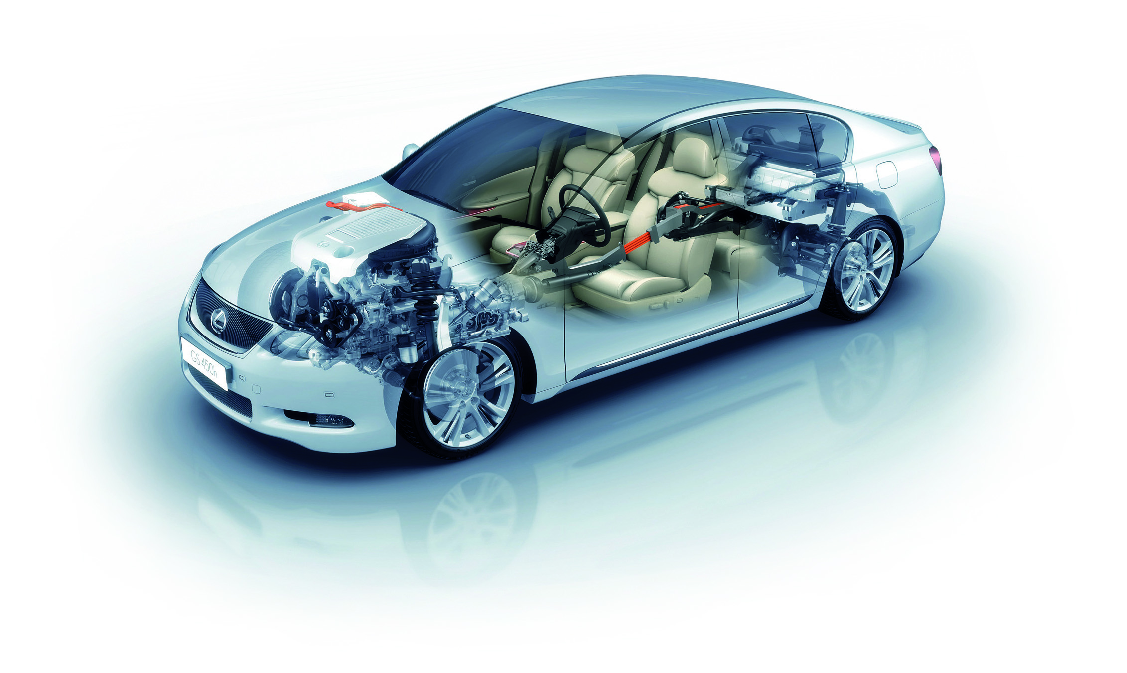Lexus GS 450h 3D-Schnitt