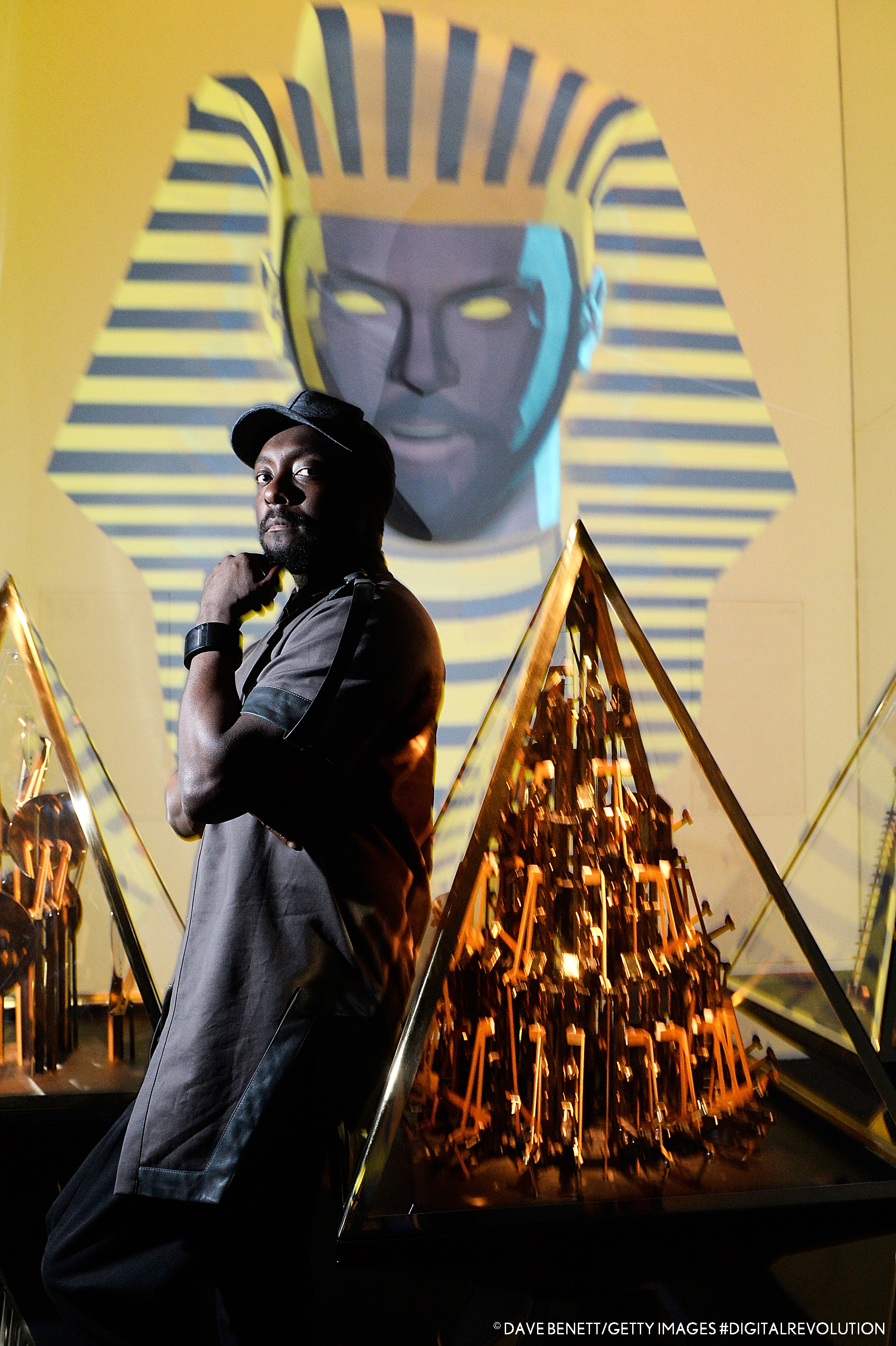 will.i.am poses with his artwork Pyramidi at #DigitalRevolution, Barbican Centre until 14 Sept © Dave Benett_Getty images (1).jpg