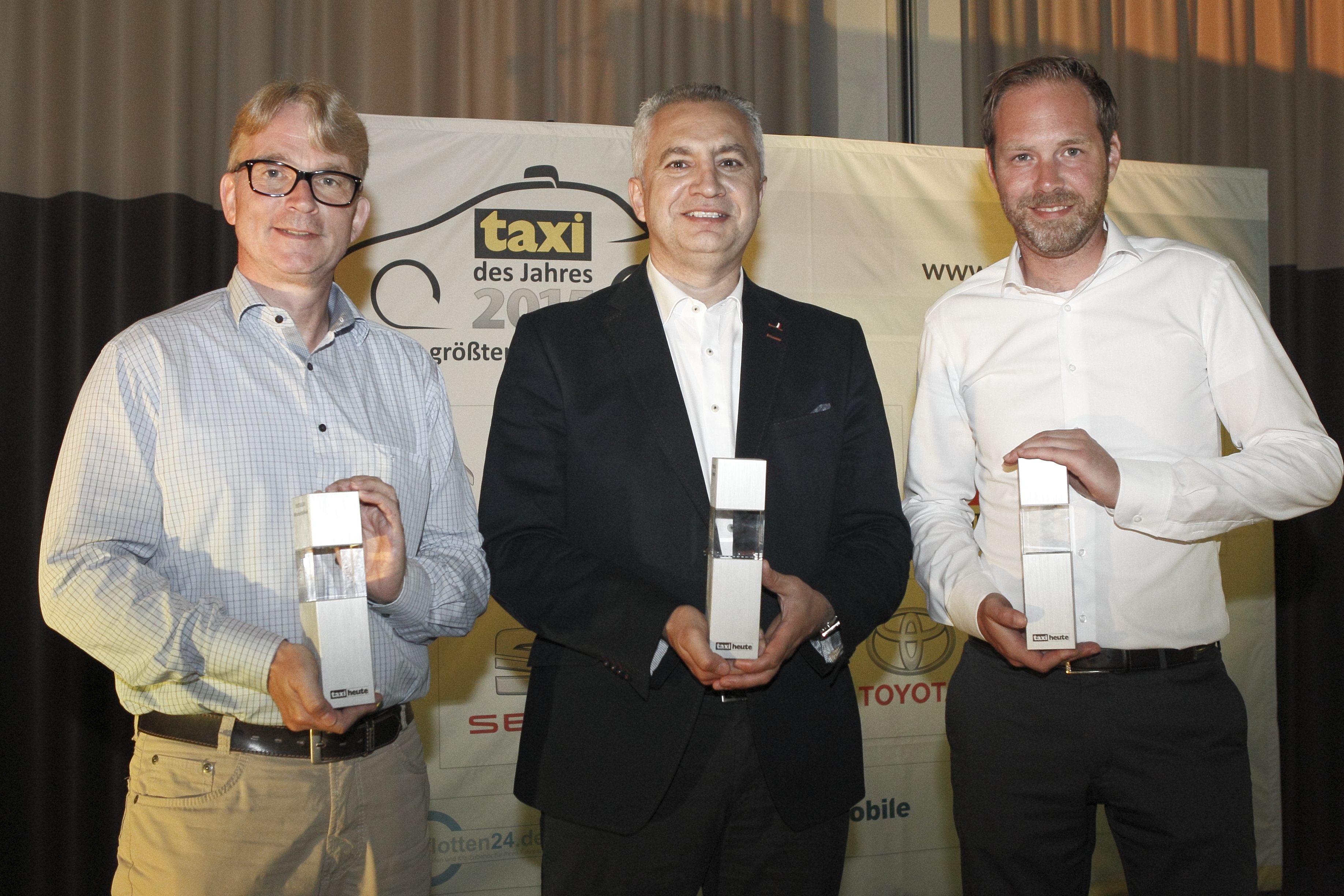 Volker Frank (Taxikoordinator), Saban Tekedereli (Leiter TGS), Danny Walter (Key Account Manager)